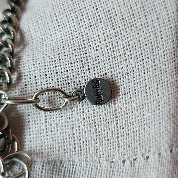 Ruby Rd Colorful Faux Marbled Cabochon Necklace - Picture 6 of 12